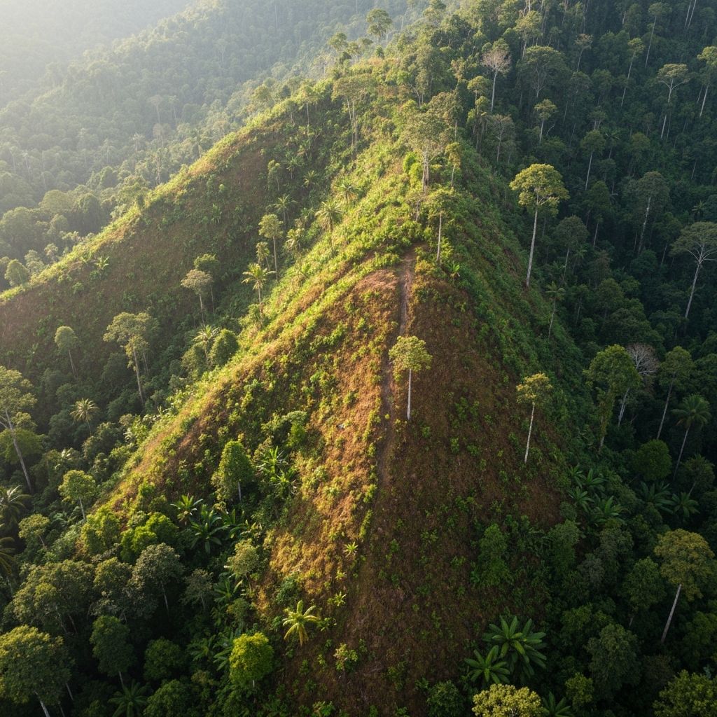 Raw land before development